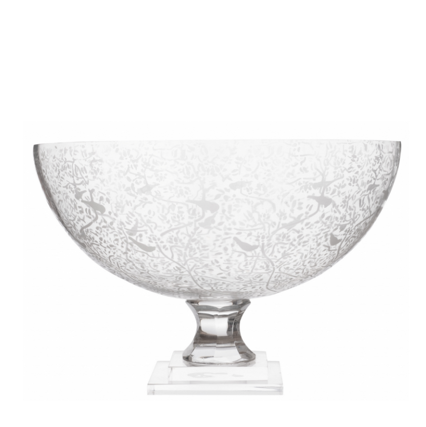Fabulous Medium Bird And Floral Chinoiserie Bowl  | Enchanted Home - GLA109