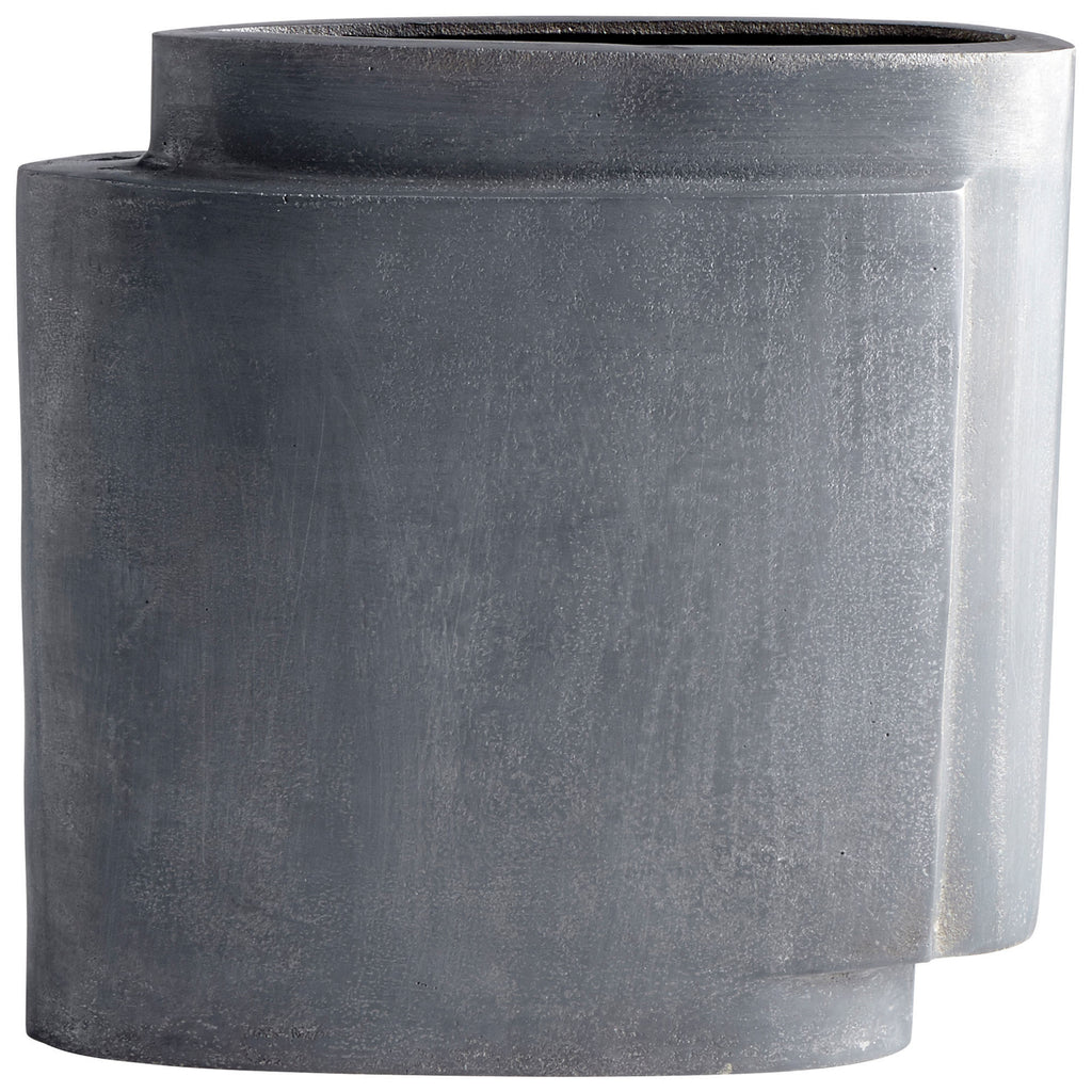 A Step Up Vase - Zinc - Medium | Cyan Design