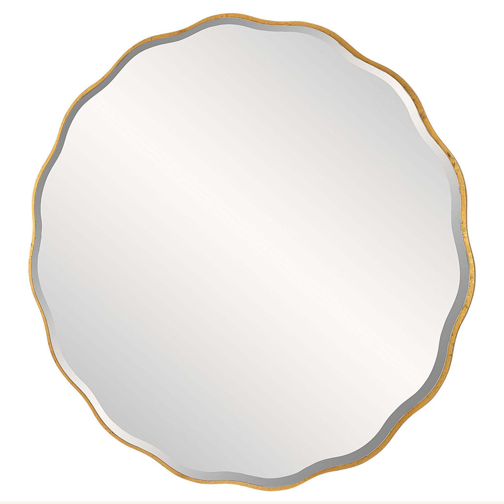 Aneta Large Gold Round Mirror | Uttermost - 09943