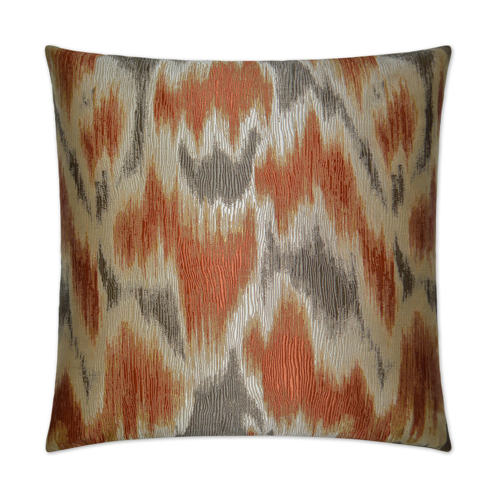 Watermark Decorative Throw Pillow - Orange | DV Kap