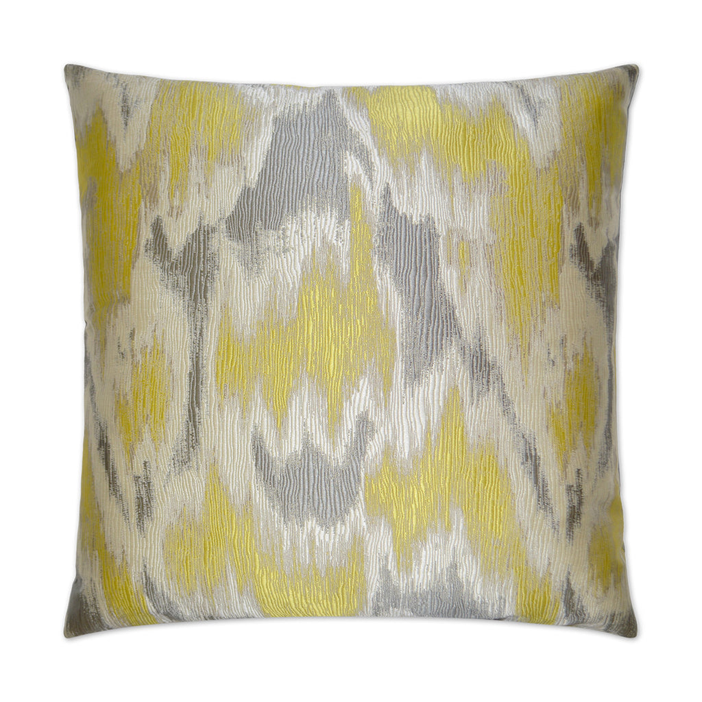 Watermark Decorative Throw Pillow - Yellow | DV Kap