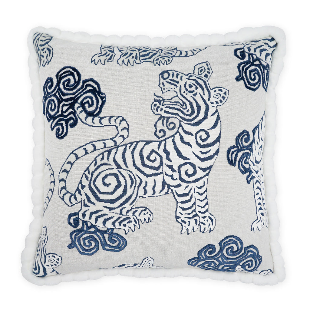 Akbar Decorative Throw Pillow - Blue | DV Kap