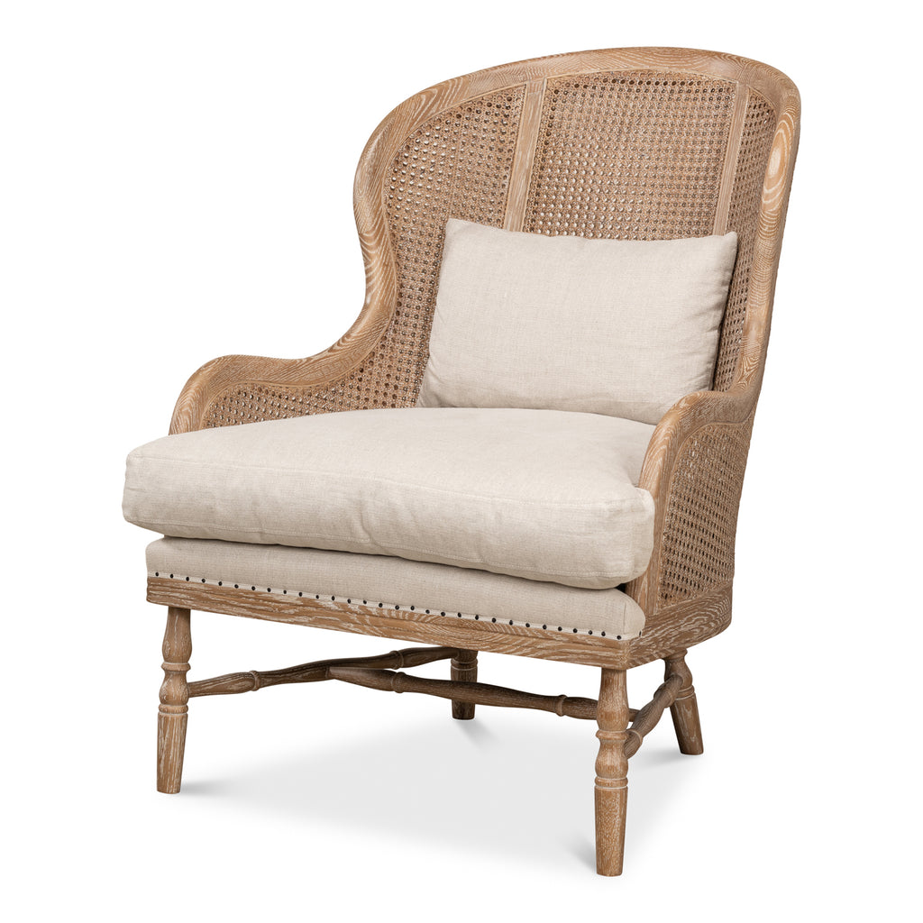 Randolph Wing Chair | Sarreid Ltd - 53473