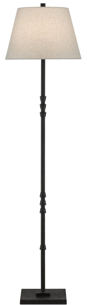 Currey & Company 69.5" Lohn Black Floor Lamp