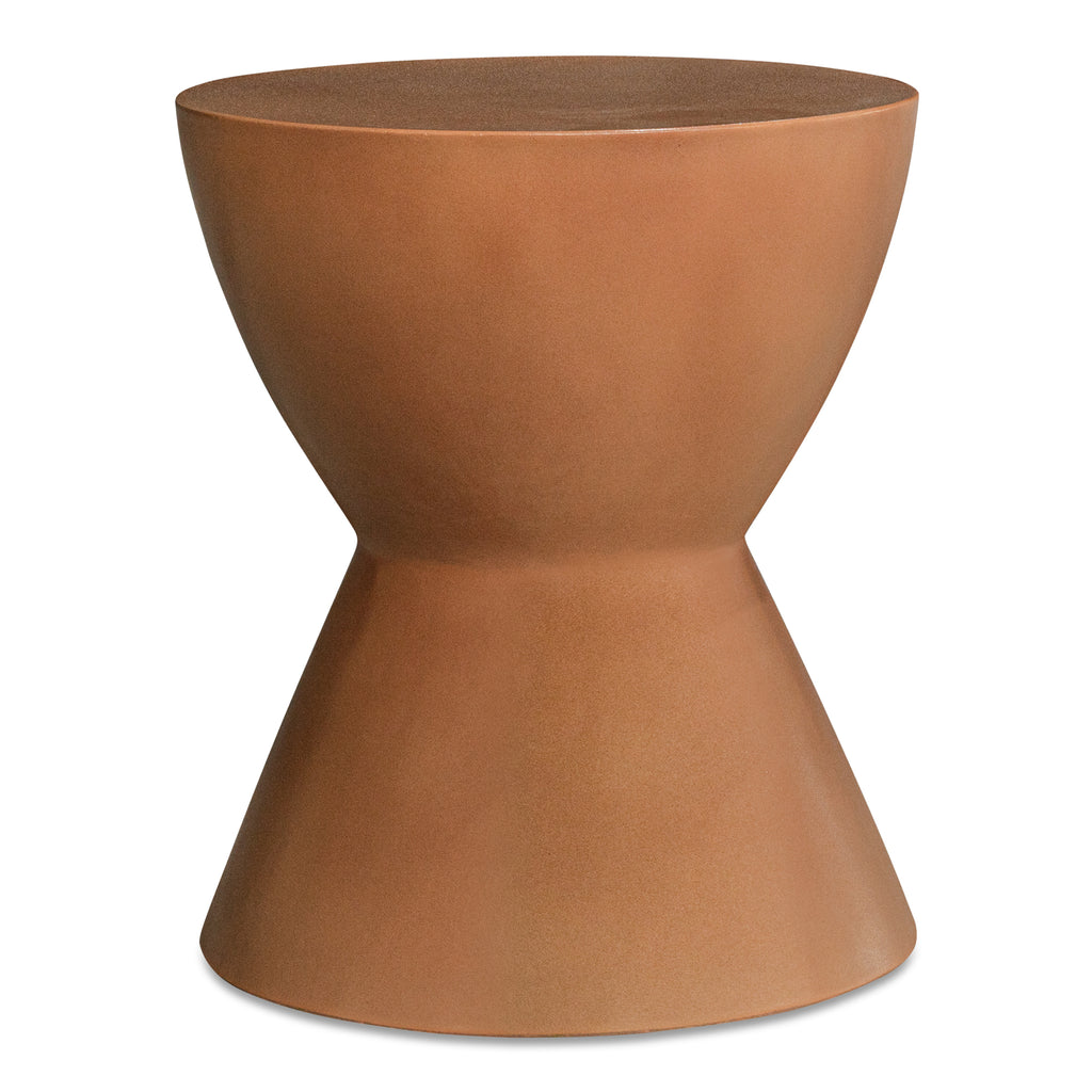 Hourglass Outdoor Stool Terracotta | Moe's Furniture - BQ-1022-23
