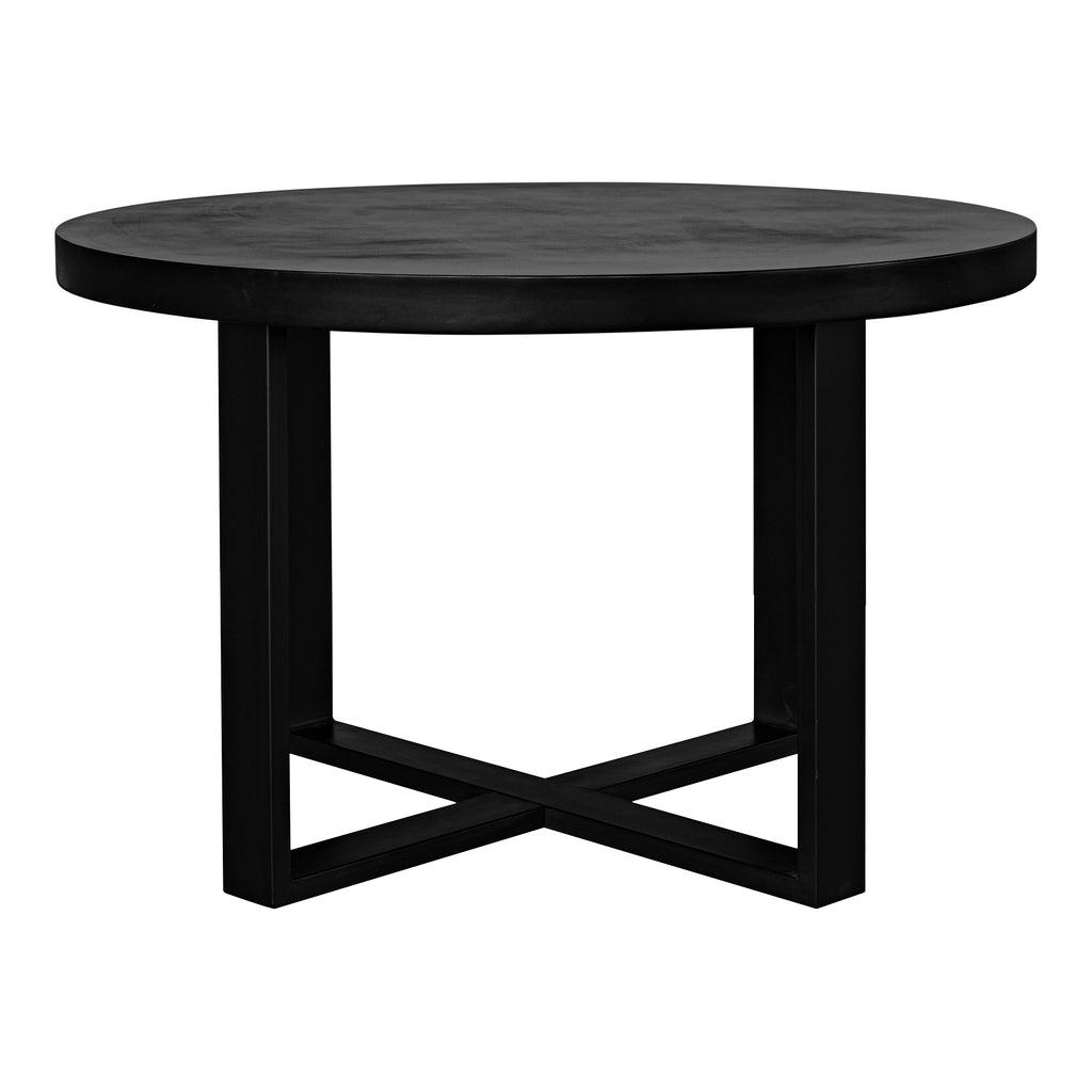 Jedrik Round Outdoor Dining Table Black | Moe's Furniture - BQ-1065-02-0