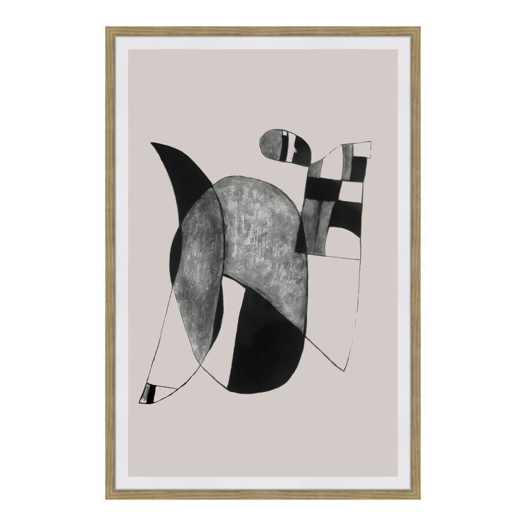 Happiness 2 Abstract Ink Print Wall Décor | Moe's Furniture - FX-1250-37