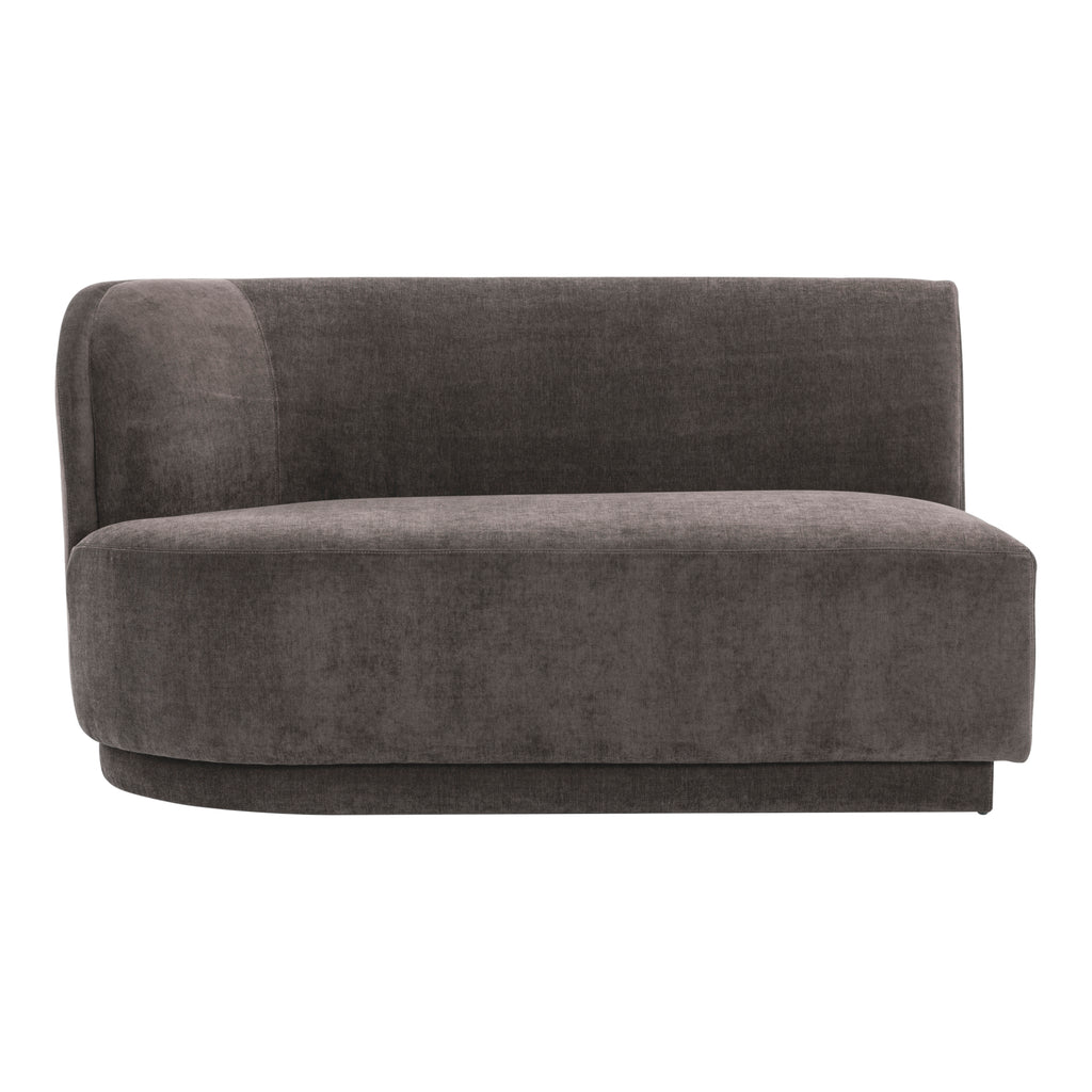 Yoon 2 Seat Sofa Left Umbra Grey | Moe's Furniture - JM-1019-25
