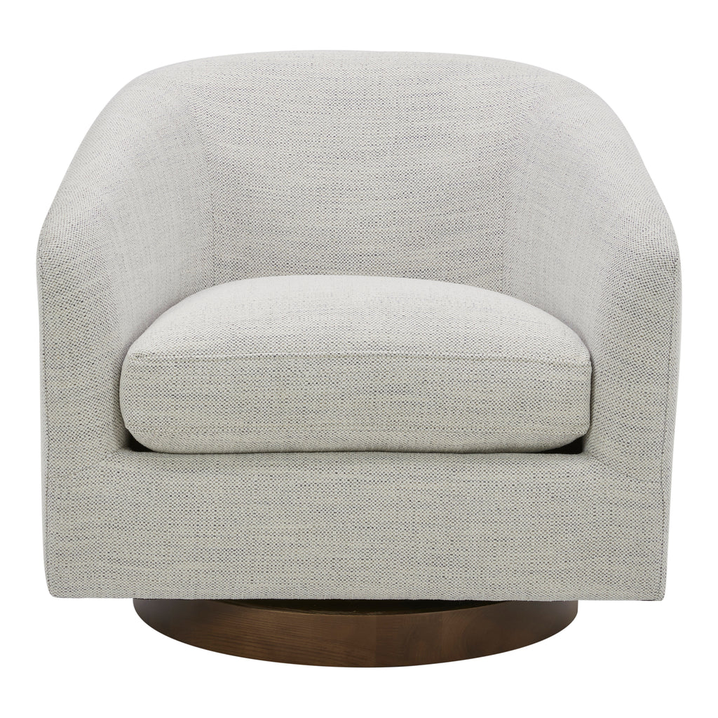Oscy Swivel Chair Splashed White | Moe's Furniture - KQ-1015-05