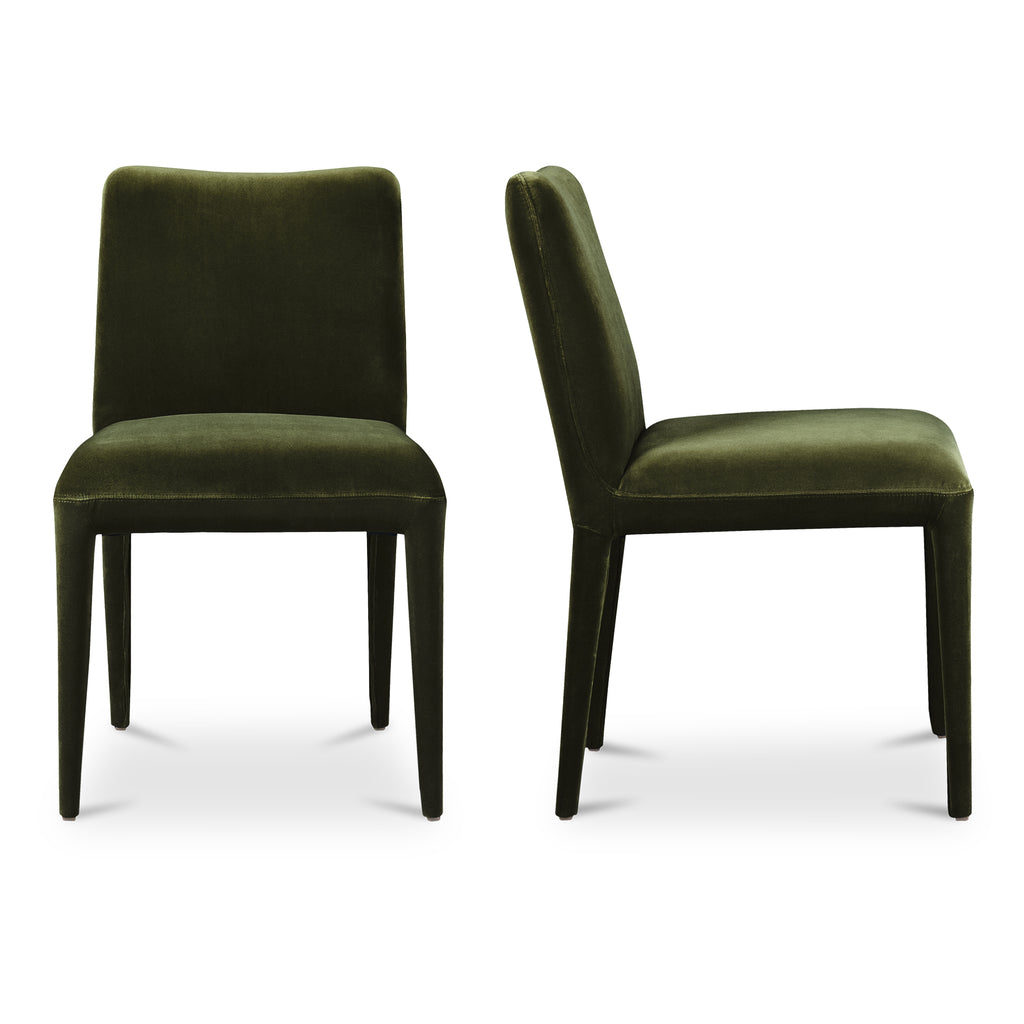 Calla Dining Chair Green Velvet-Set Of Two | Moe's Furniture - ME-1062-27