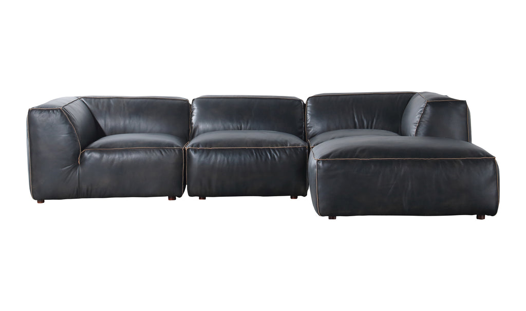 Luxe Lounge Modular Sectional Antique Black | Moe's Furniture - QN-1023-01
