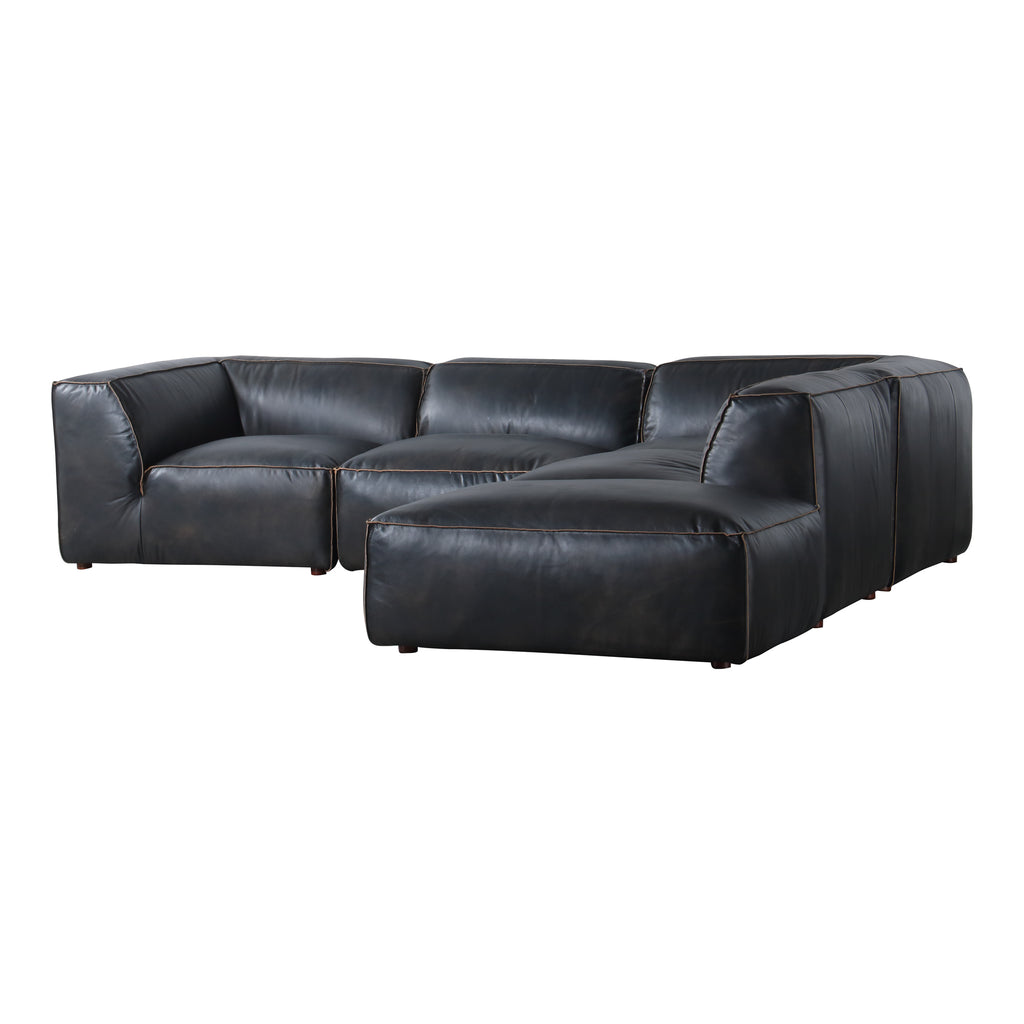 Luxe Dream Modular Sectional Antique Black | Moe's Furniture - QN-1026-01