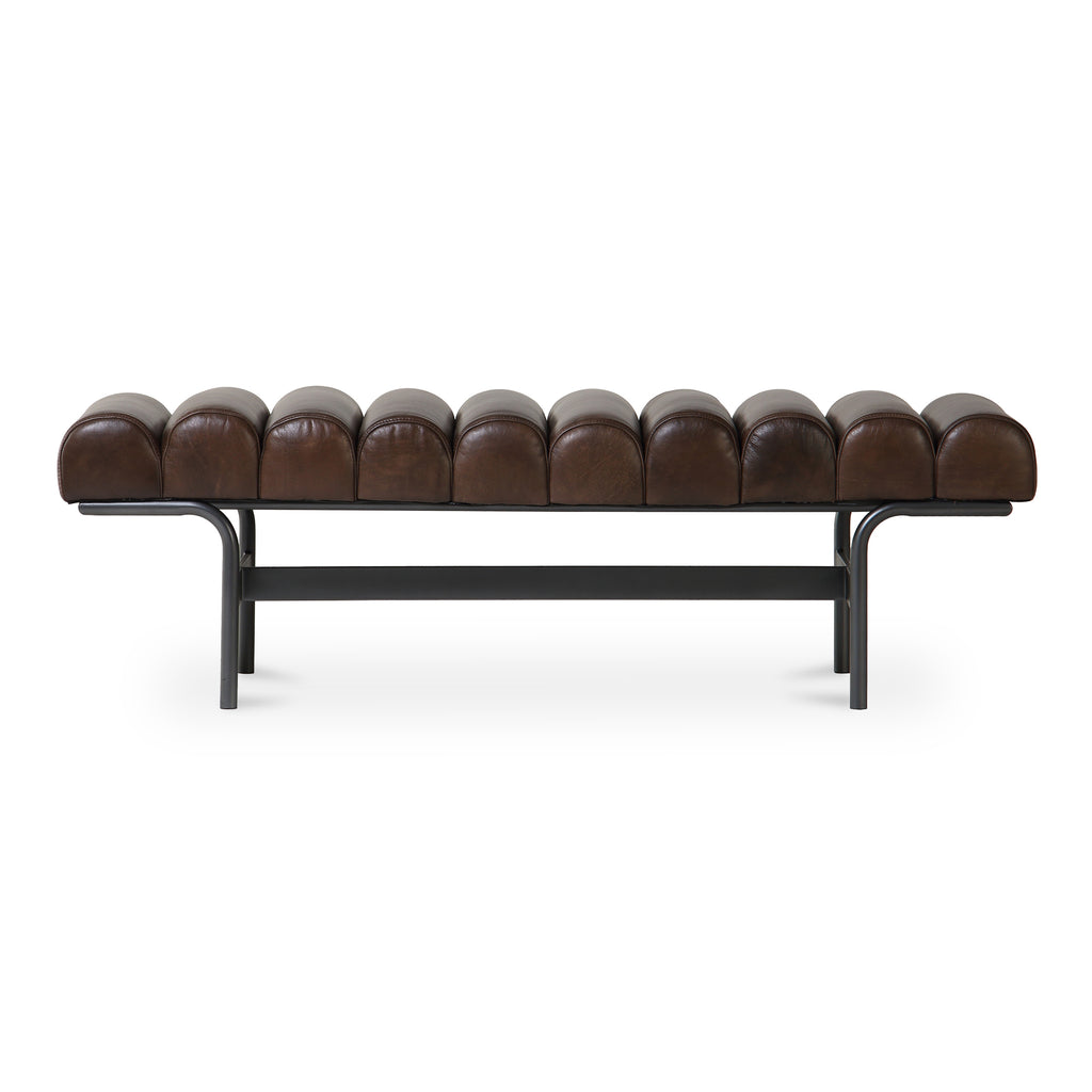 Harrison Bench Dark Brown | Moe's Furniture - QN-1031-20