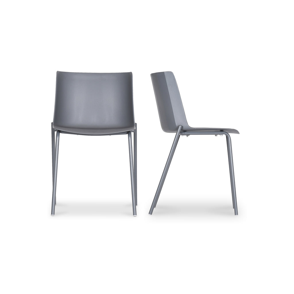 Silla Outdoor Dining Chair Charcoal Grey-Set Of Two | Moe's Furniture - QX-1010-07