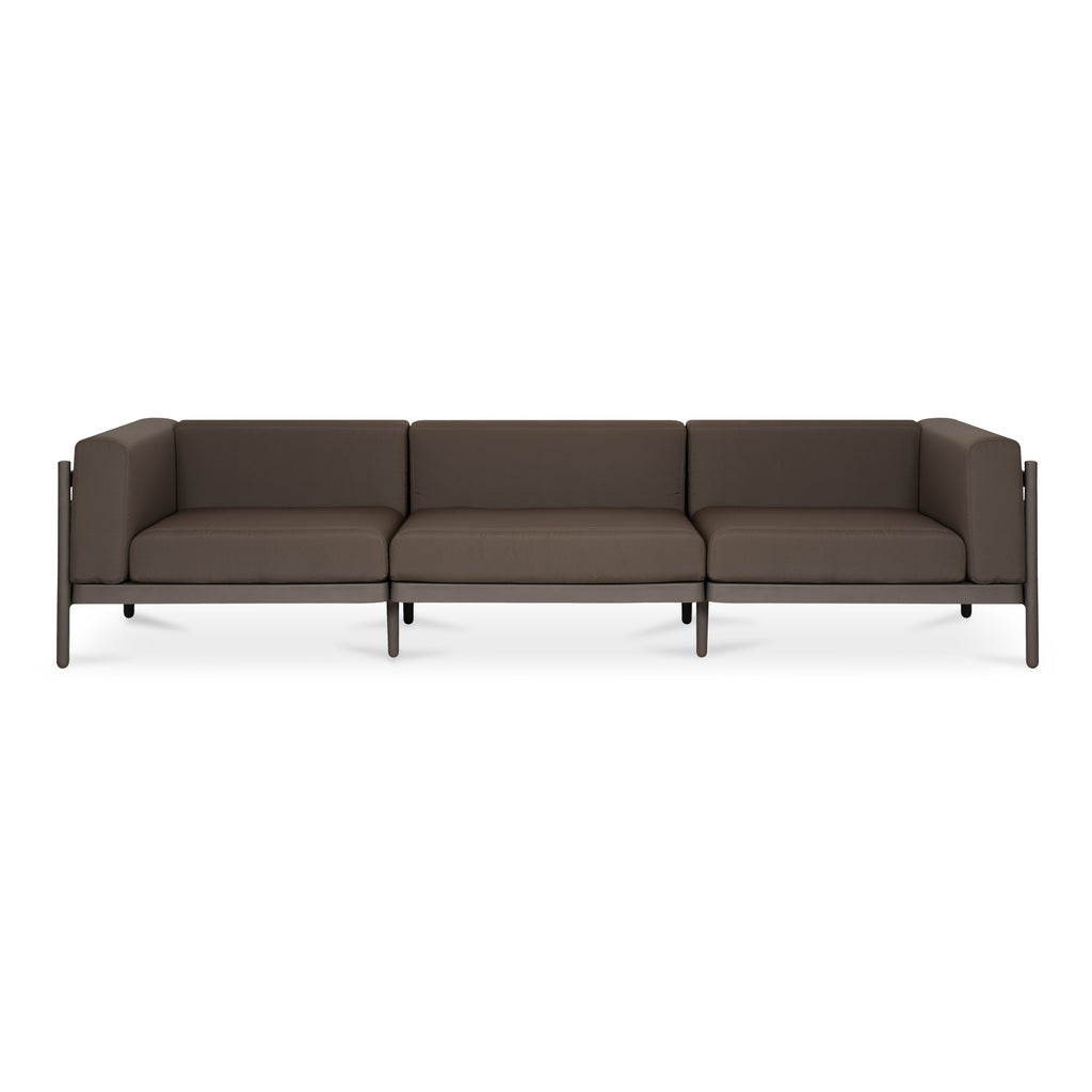 Suri Outdoor 3-Seat Sofa Taupe | Moe's Furniture - QX-1016-39-0