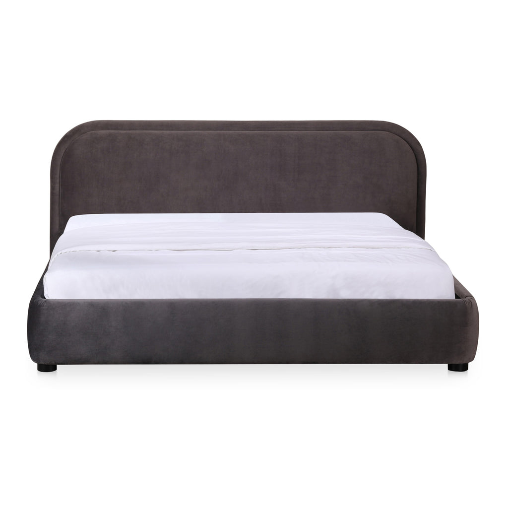 Colin Queen Bed Charcoal | Moe's Furniture - RN-1146-25
