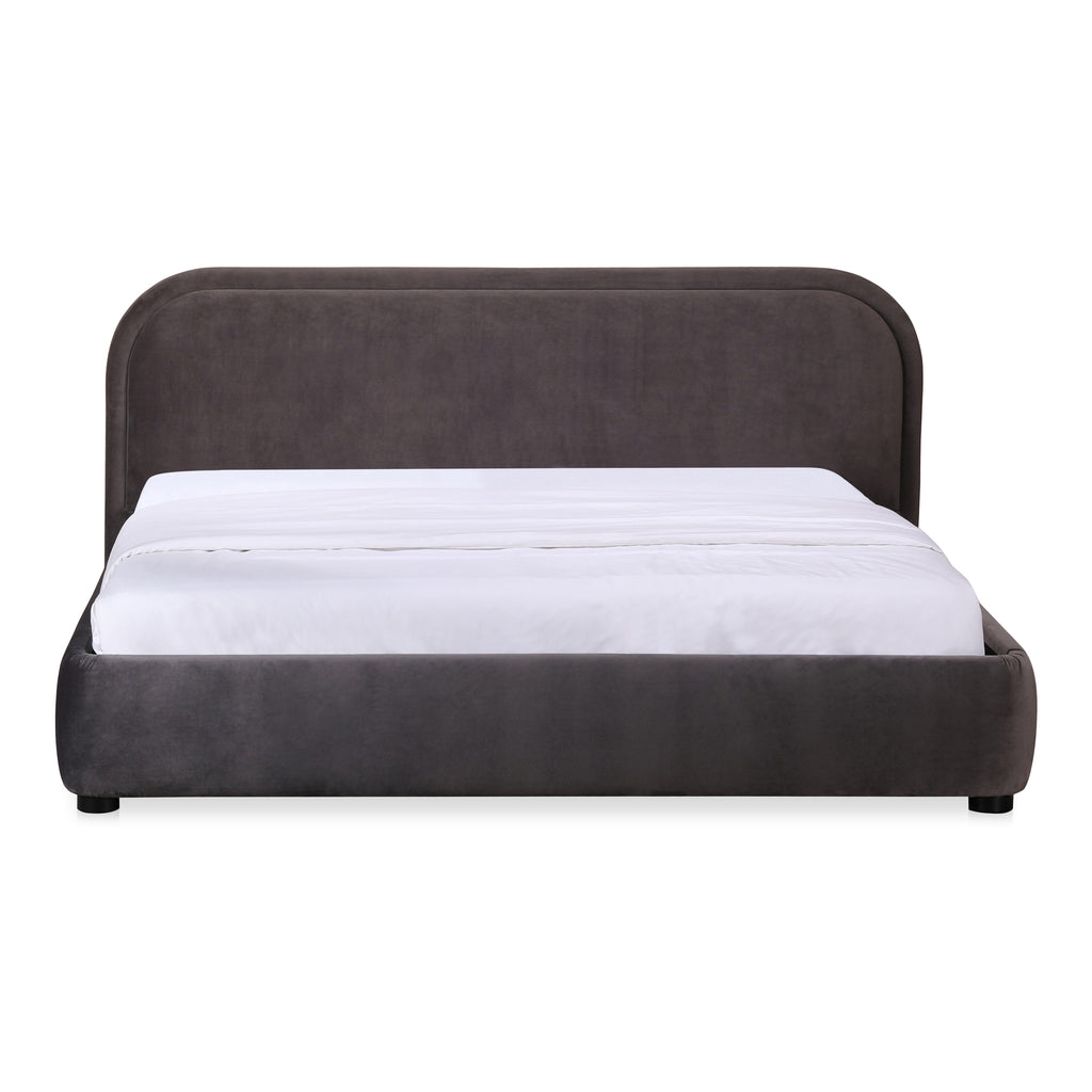 Colin King Bed Charcoal | Moe's Furniture - RN-1147-25-0