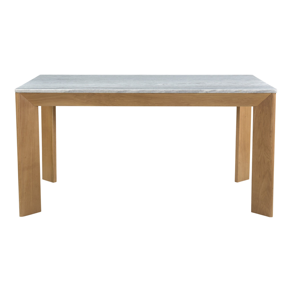 Angle Ashen Grey Marble Dining Table Rectangular Small | Moe's Furniture - RP-1026-18-0