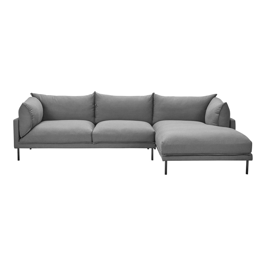 Jamara Sectional Charcoal Right | Moe's Furniture - UB-1016-07-R