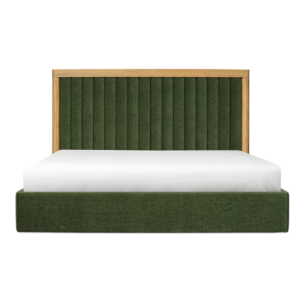 Nina Queen Bed Forest Green | Moe's Furniture - UT-1003-16-0