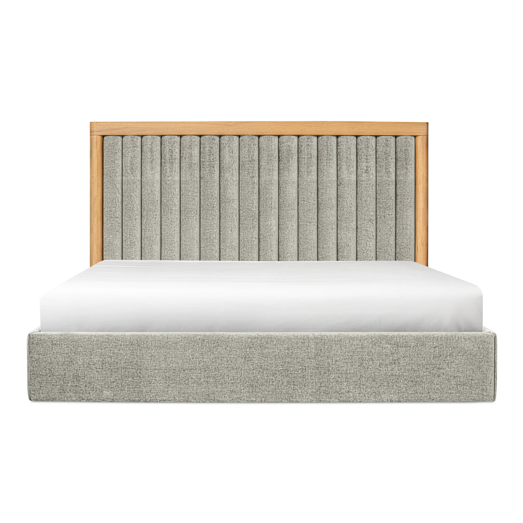 Nina King Bed Grey Mist | Moe's Furniture - UT-1004-15-0