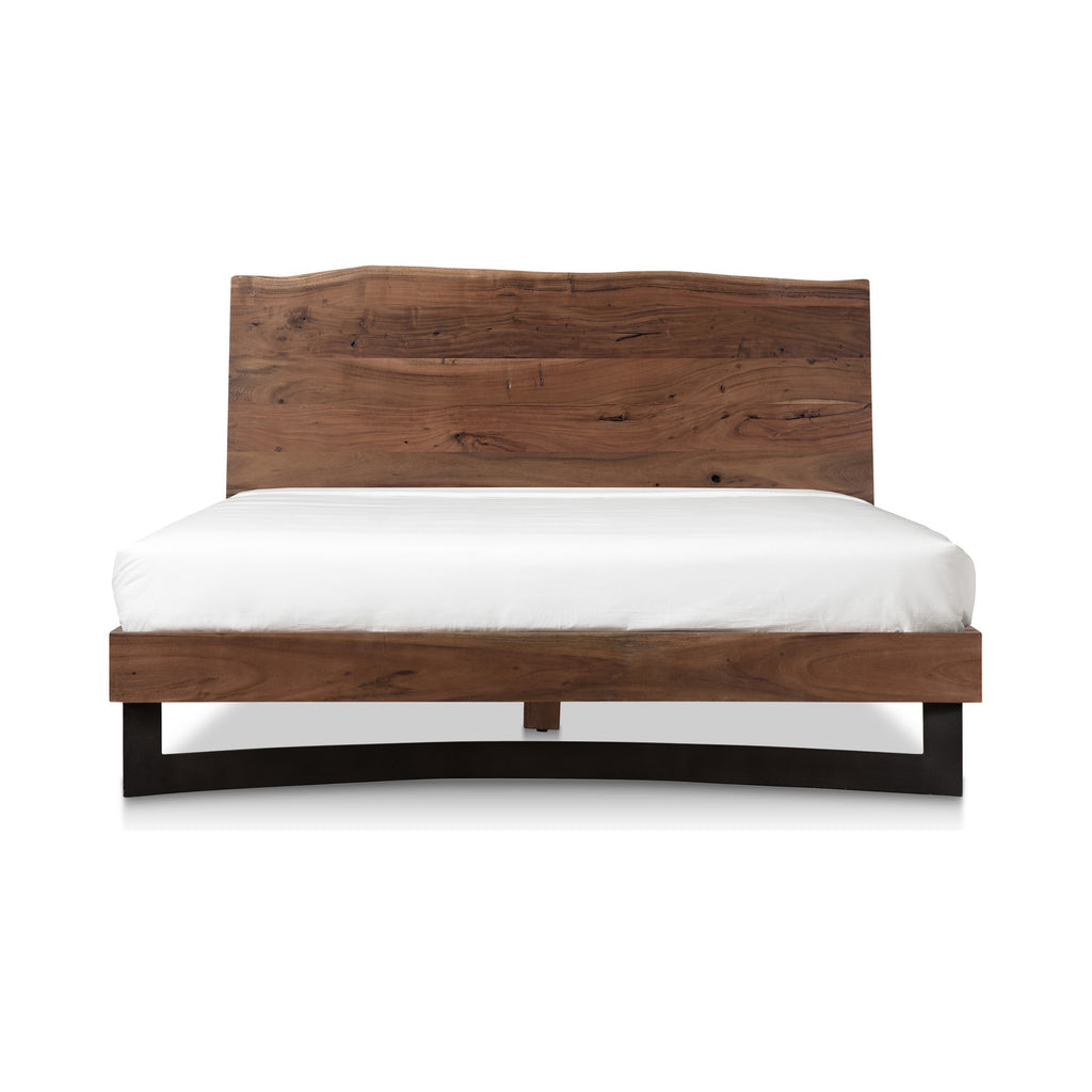 Bent Queen Bed Smoked | Moe's Furniture - VE-1087-03