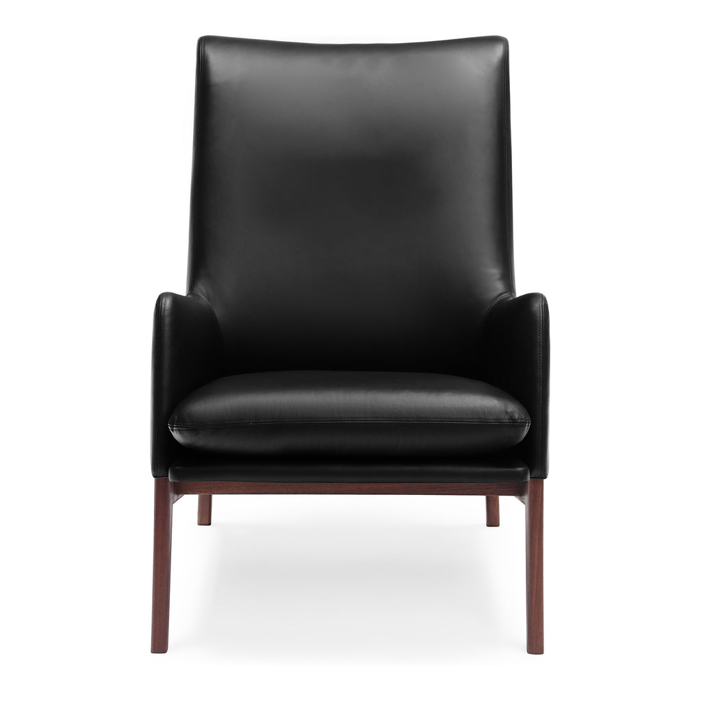 Asta Leather Chair Black | Moe's Furniture - YC-1037-02