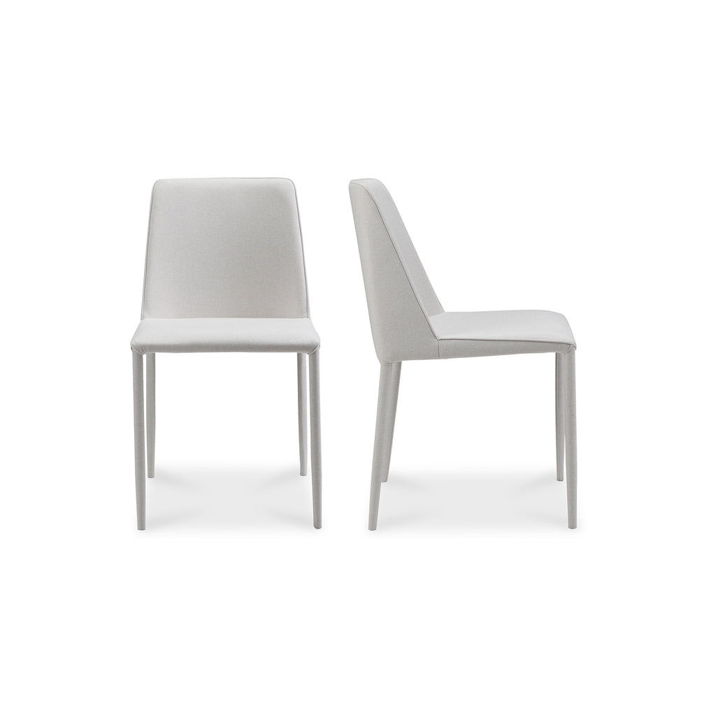 Nora Fabric Dining Chair White-Set Of Two | Moe's Furniture - YM-1003-29