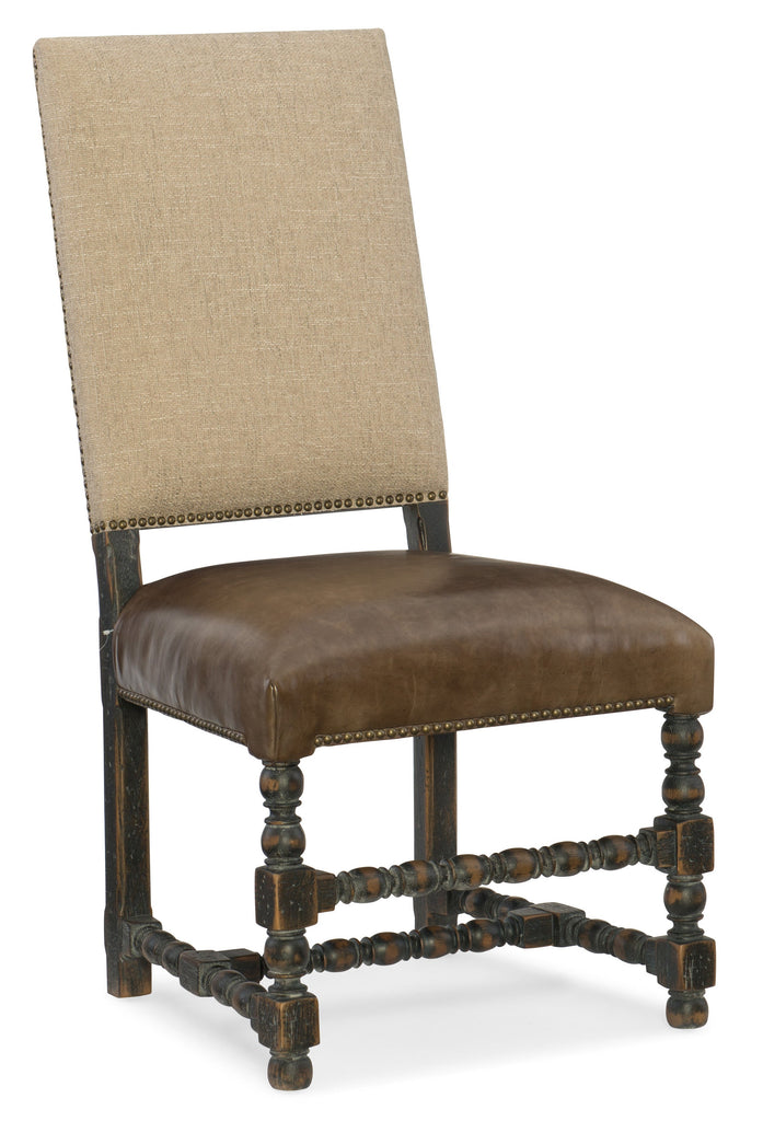 Hill Country Comfort Upholstered Side Chair - Hooker Furniture - 5960-75410-BLK