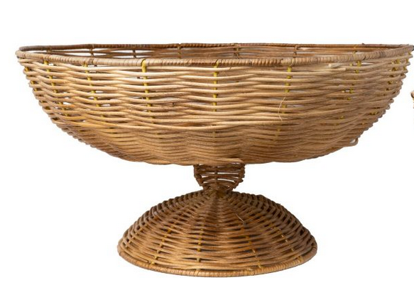 Wicker Centerpiece Bowl Large | Enchanted Home - GLA058