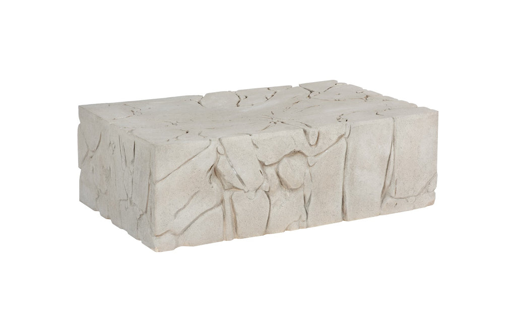 Chunk Coffee Table, Rectangle, Roman Stone | Phillips Collection - PH115148