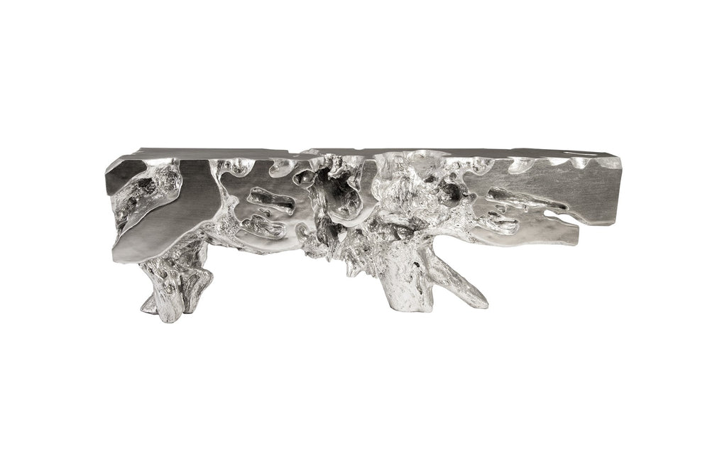Freeform Console Table, Silver Leaf, Extra Large | Phillips Collection - PH84330
