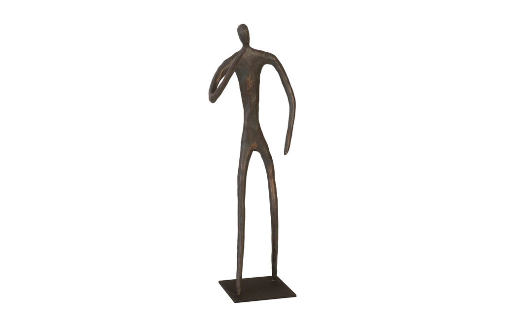 Abstract Figure On Metal Base, Bronze Finish, Elbow Bent | Phillips Collection - TH96034
