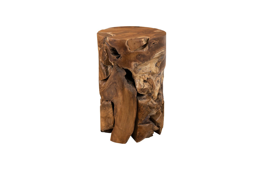 Teak Chunk Side Table, Round | Phillips Collection - ID65142