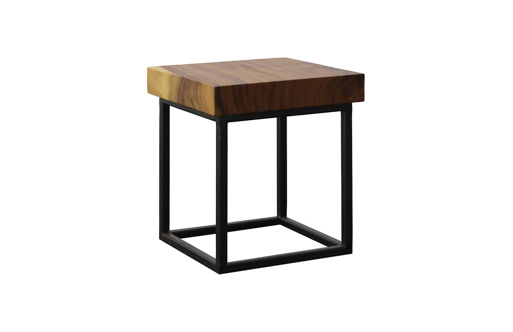Cubic Side Table, Black Base | Phillips Collection - TH109884