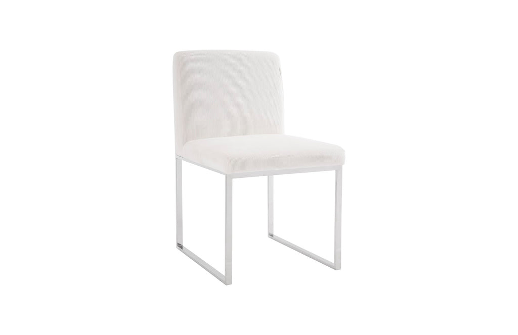 Frozen Dining Chair, Corduroy White | Phillips Collection - PH103733