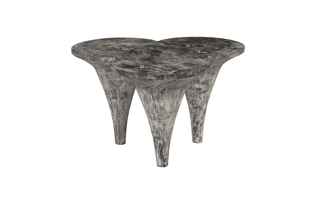 Marley Coffee Table, Chamcha Wood, Gray Stone Finish | Phillips Collection - TH93107