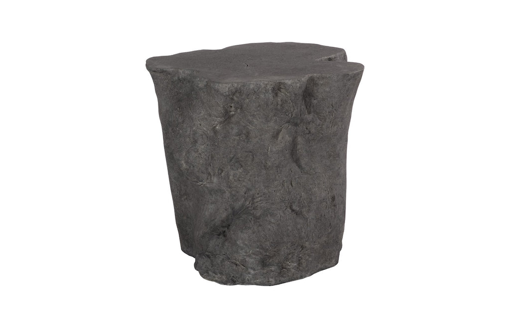 Log Side Table, Charcoal Stone | Phillips Collection - PH104193