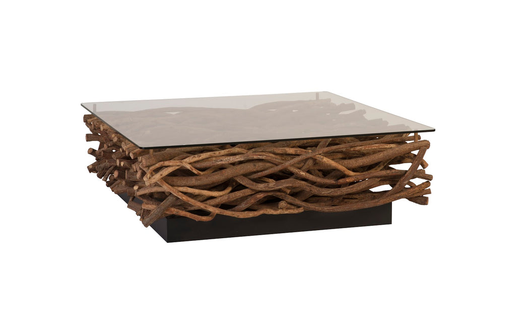 Vine Coffee Table, With Glass | Phillips Collection - TH66102
