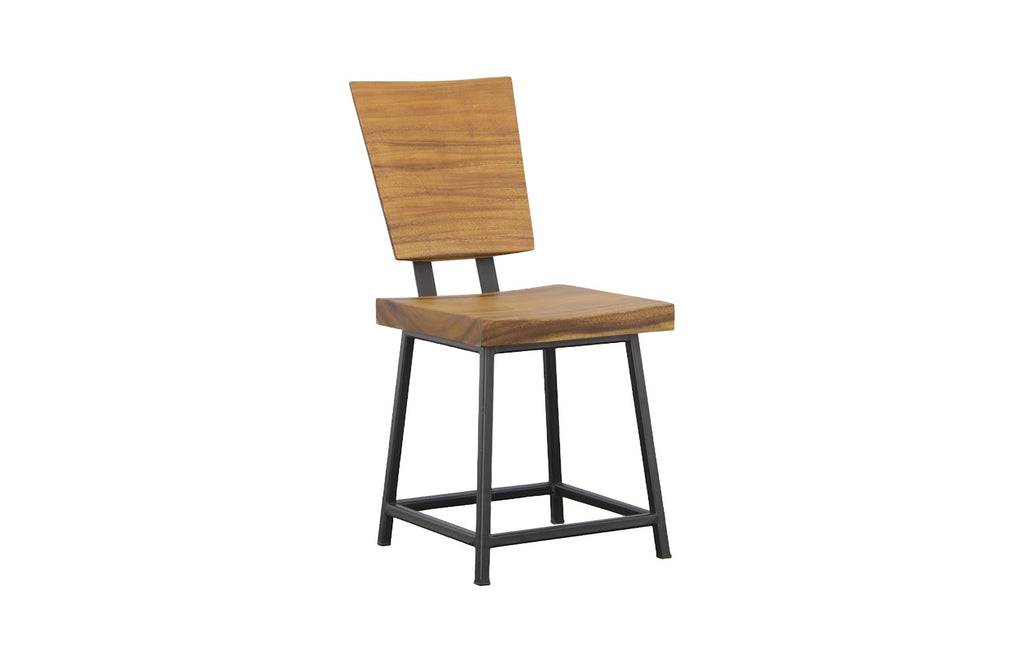 Smoothed Dining Chair, Natural, Black Base | Phillips Collection - TH109883