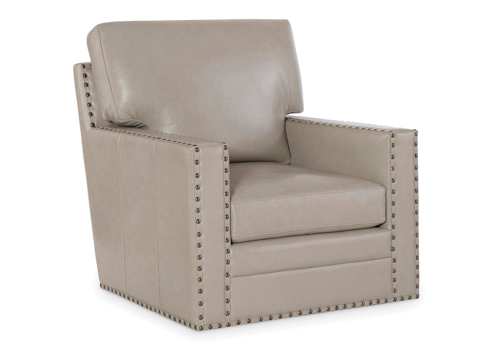 Grantham Swivel Chair | Maitland Smith - RA2273-S-QUA-TAU