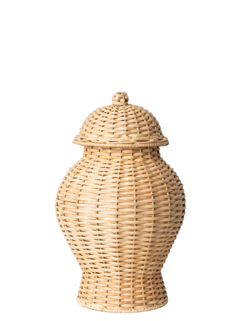 Wicker Ginger Jar Small | Enchanted Home - GLA038