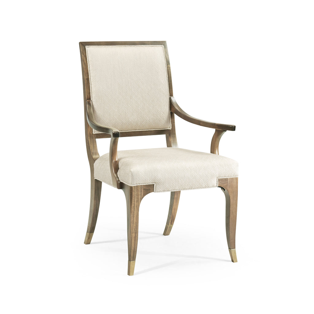Hamilton Golden Amber Dining Arm Chair | Jonathan Charles - 496001-AC-PGA-F200
