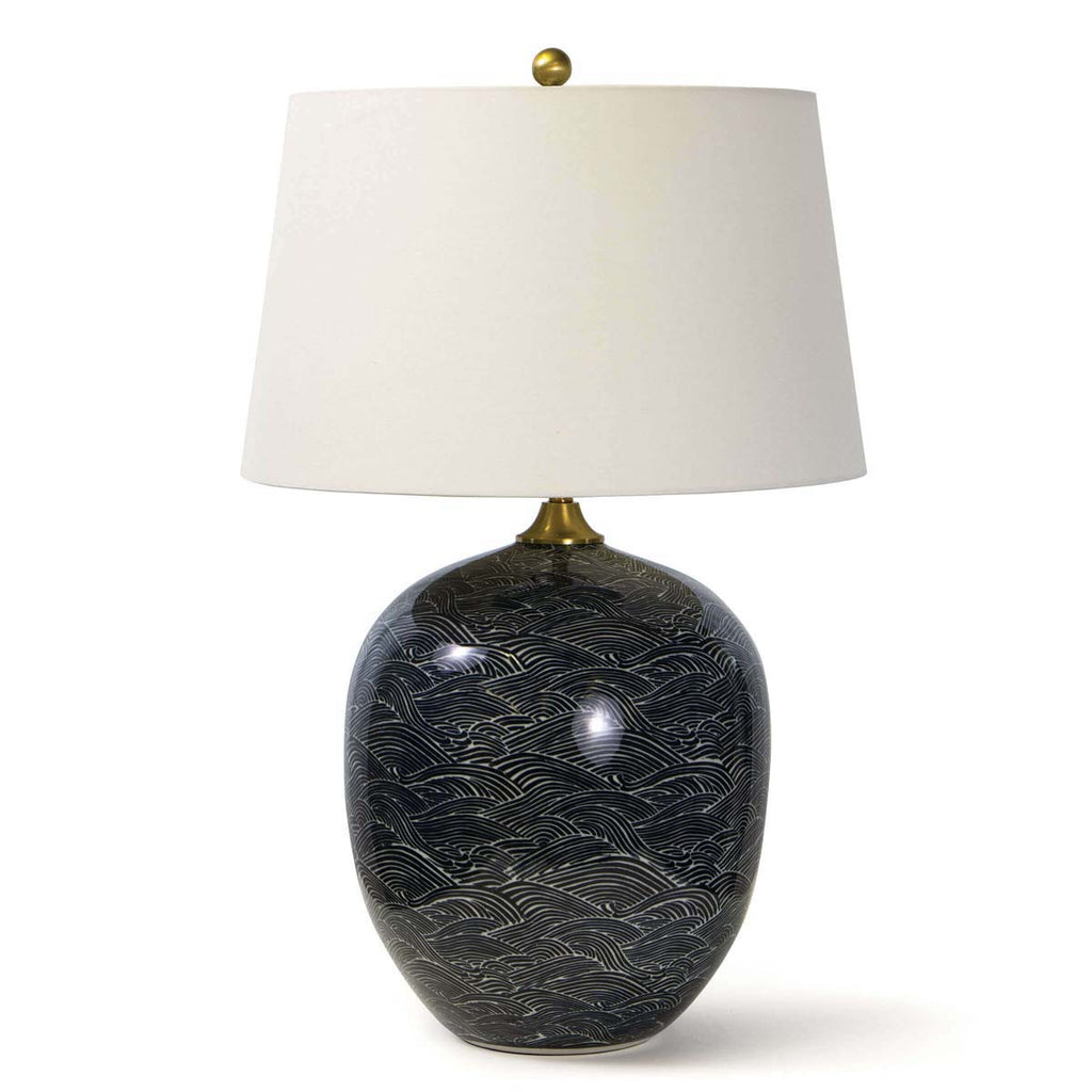 Regina Andrew Harbor Ceramic Table Lamp (Black)