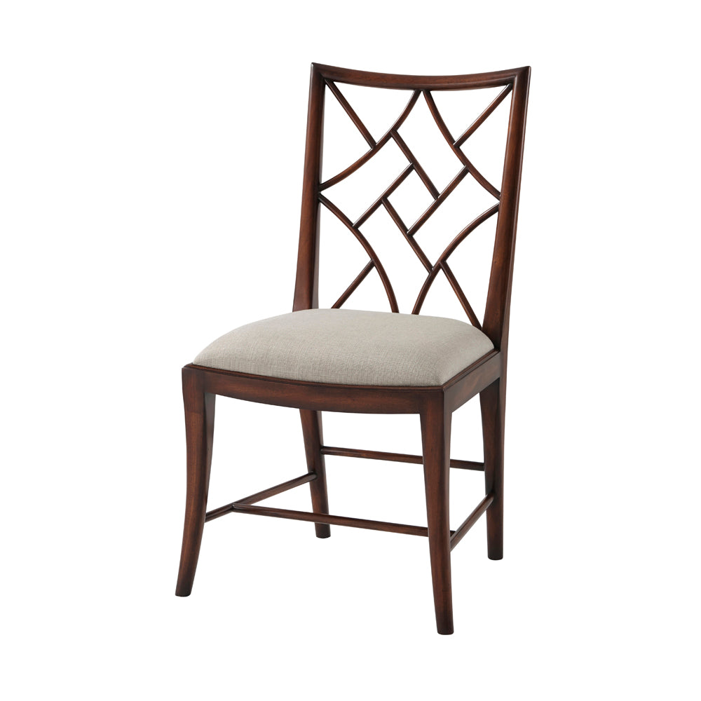 A Delicate Trellis Side Chair | Theodore Alexander - 4000-613.1BFF