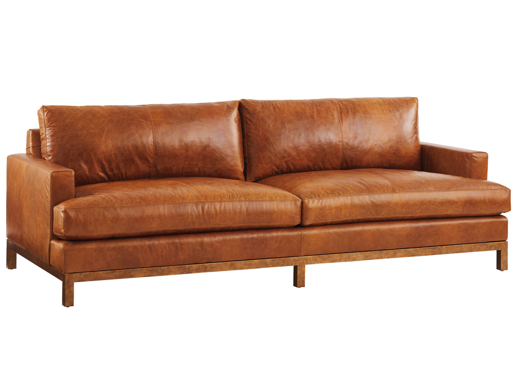 Horizon Leather Sofa - Calais Brass | Barclay Butera - 01-5178-33-02