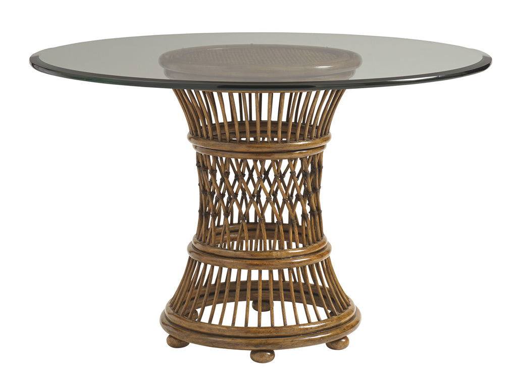 Aruba Dining Table With 48 Inch Glass Top | Tommy Bahama Home - 01-0593-870-48C