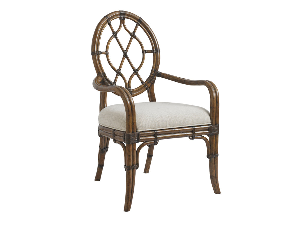 Cedar Key Oval Back Arm Chair | Tommy Bahama Home - 01-0593-887-01