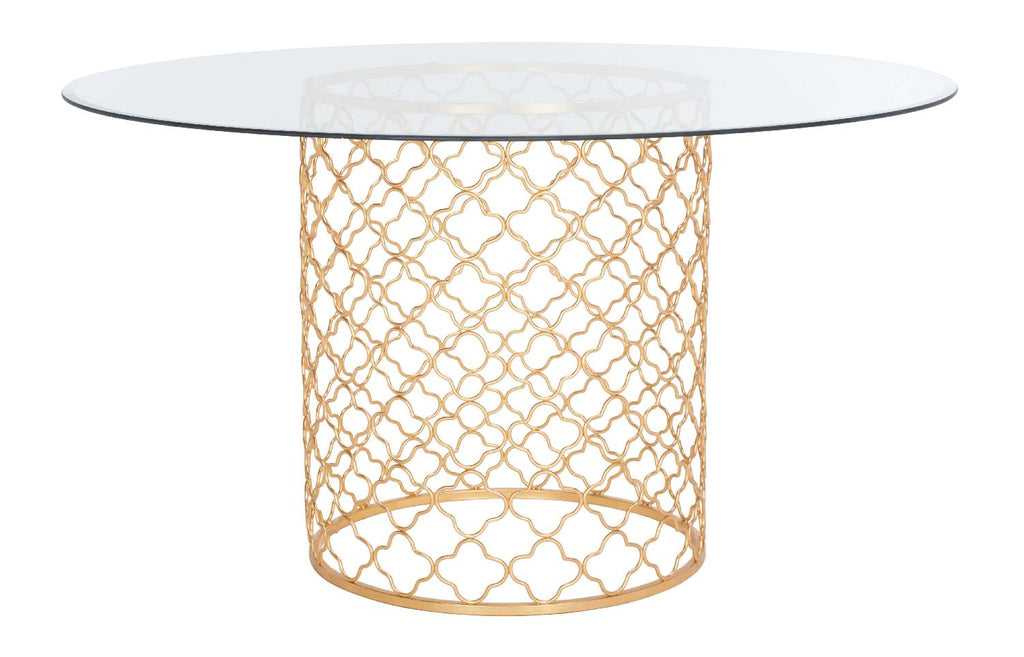 Safavieh Couture Sandrarose Metal Dining Table - Gold