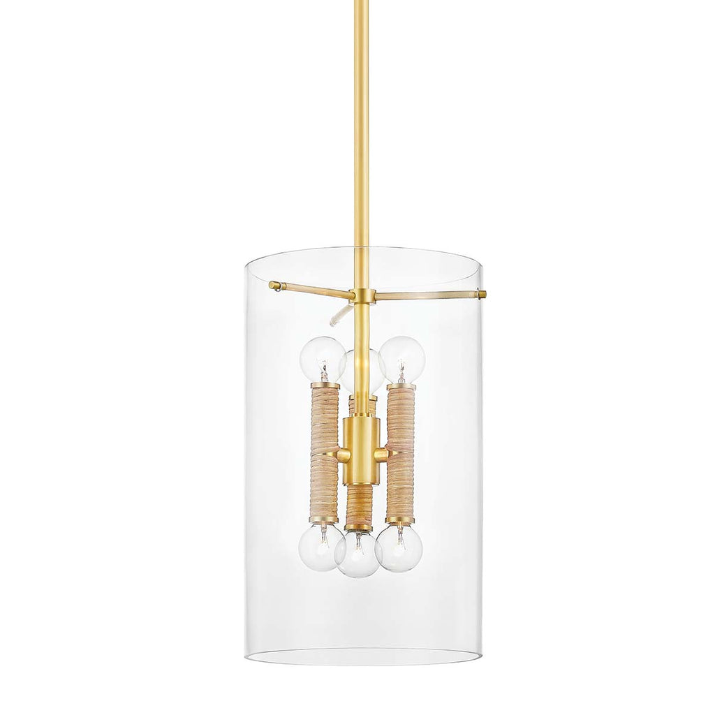 Hudson Valley Lighting 6 Light Lantern - Aged Brass